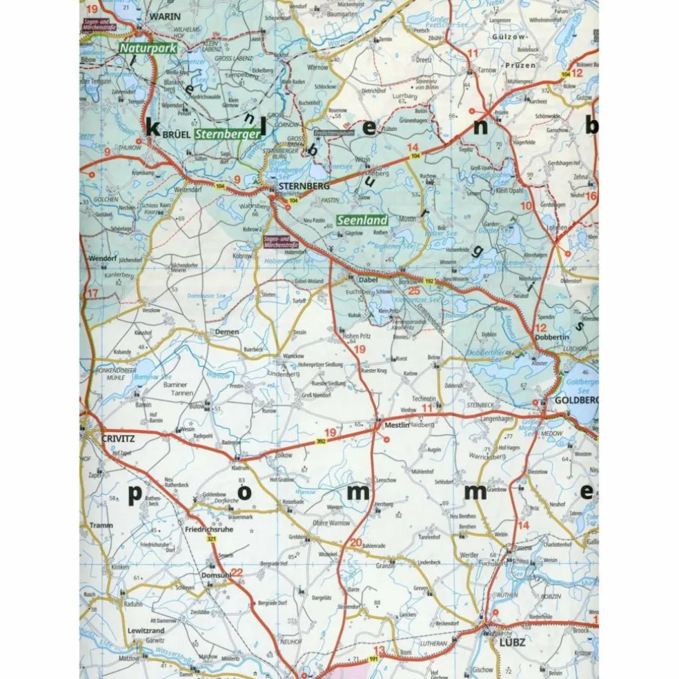 ADAC REGIONALKARTE BLATT 2 MECKLENBURGISCHE KÜSTE - Straßenkarte