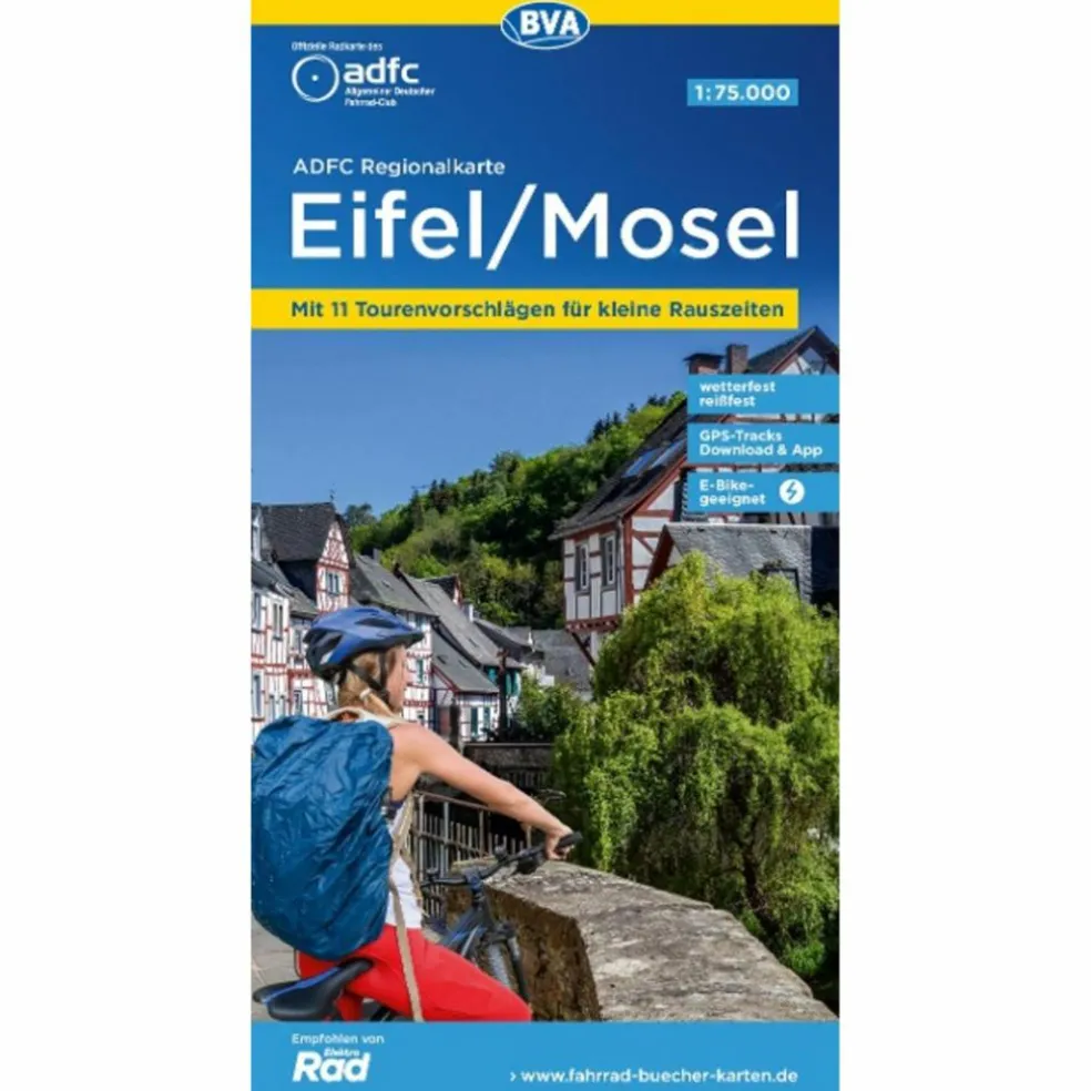 ADFC-REGIONALKARTE EIFEL/ MOSEL, 1:75.000 - Fahrradkarte