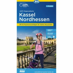 ADFC-REGIONALKARTE KASSEL NORDHESSEN, 1:75.000