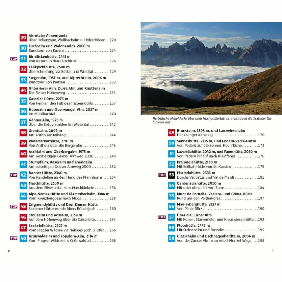 ALM- UND HÜTTENWANDERN SÜDTIROL OST - Wanderführer