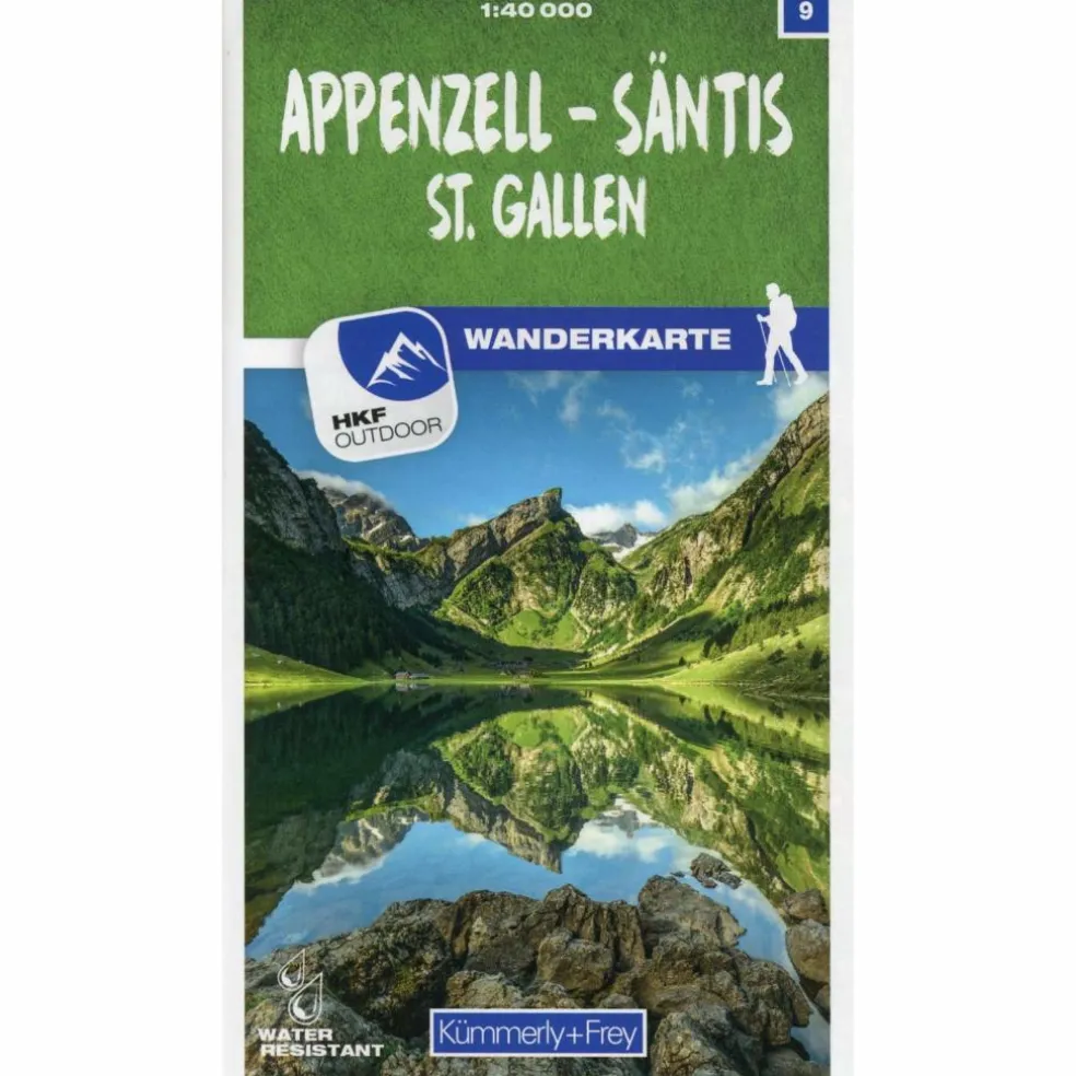 APPENZELL - SÄNTIS / ST. GALLEN 09 WANDERKARTE 1:40 000 MATT - Wanderkarte