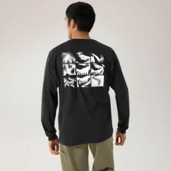 Arc'teryx KRAGG SL COTTON BIRD TILE LS M Herren - Langarmshirt