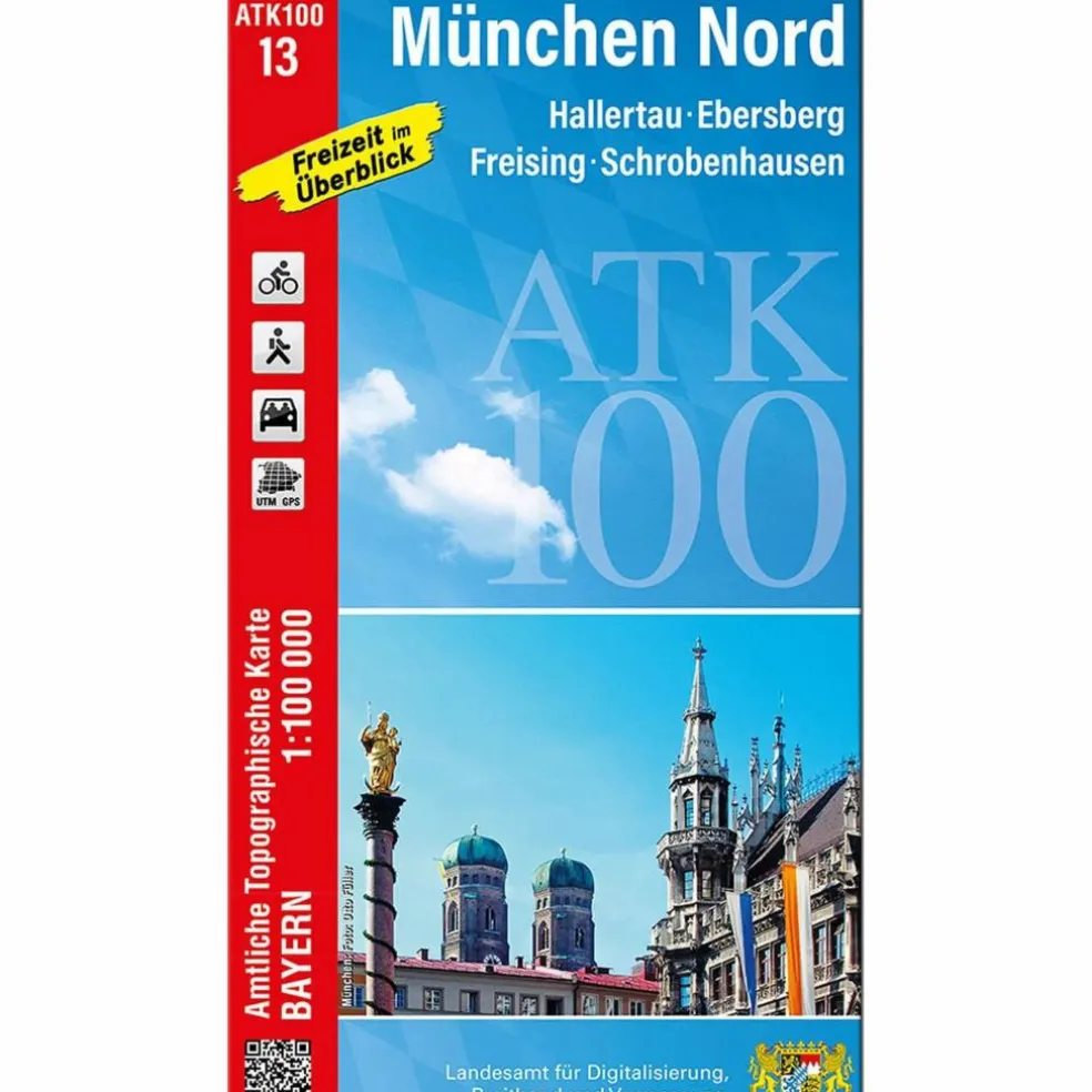 ATK100-13 MÜNCHEN NORD (AMTLICHE TOPOGRAPHISCHE KARTE) - Wanderkarte