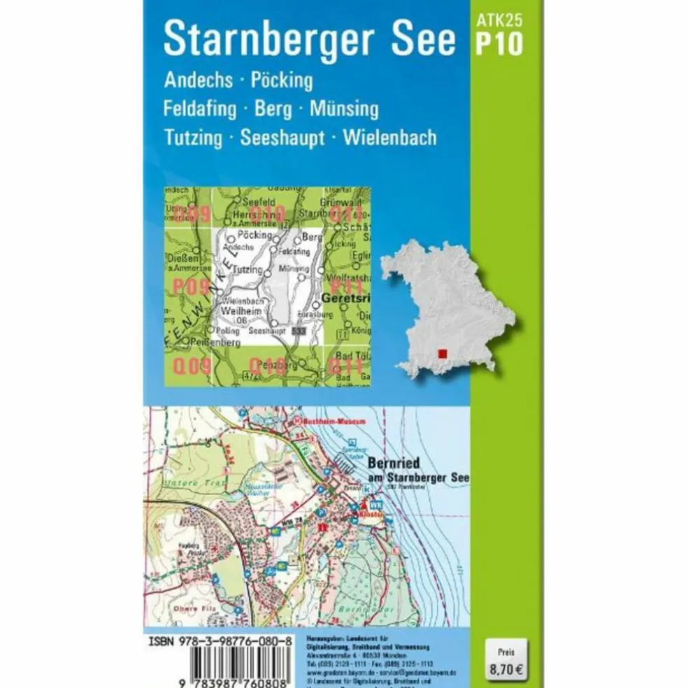 ATK25-P10 STARNBERGER SEE (AMTLICHE TOPOGRAPHISCHE KARTE) - Wanderkarte