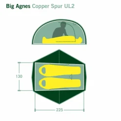 Big Agnes COPPER SPUR UL2 - Kuppelzelt