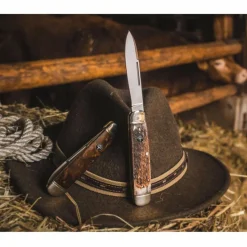 Böker Manufaktur Solingen CATTLE KNIFE MASERBIRKE - Klappmesser