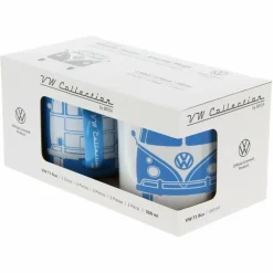 BRISA VW T1 BUS ENAMEL TASSE 2ER SET IN GESCHENKBOX - FRONT/WEISS - Becher