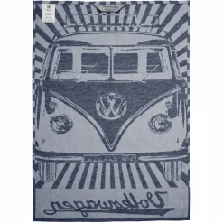 BRISA VW T1 BUS GESCHIRRTUCH 2ER SET – STRAHLEN/VINTAGE ROT & BLAU