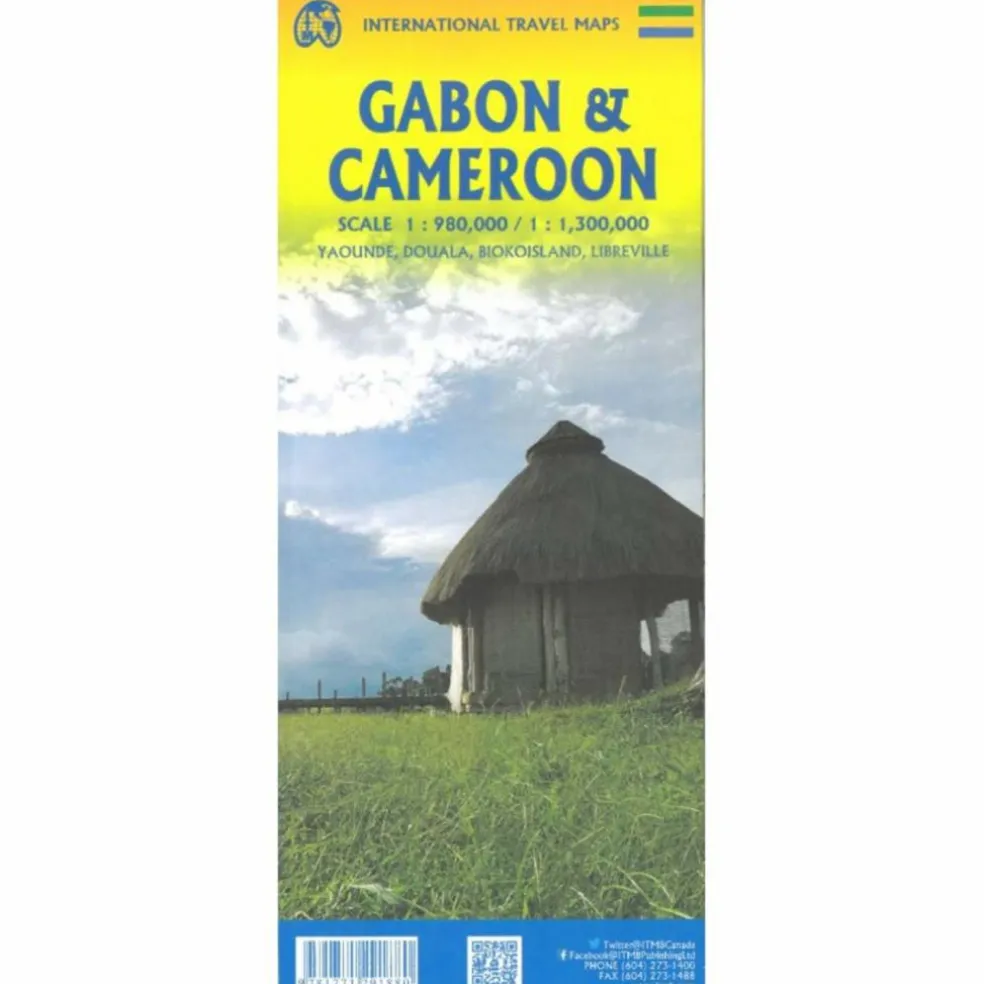 CAMEROUN & GABON - Straßenkarte