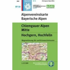 CHIEMGAUER ALPEN MITTE, HOCHGERN, HOCHFELLN - Wanderkarte