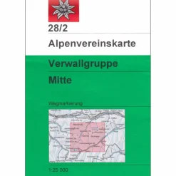 DAV 28/2 VERWALLGRUPPE MITTE - Wanderkarte