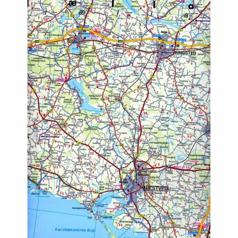 DÄNEMARK NORD UND SÜD 1:150.000 - Straßenkarte