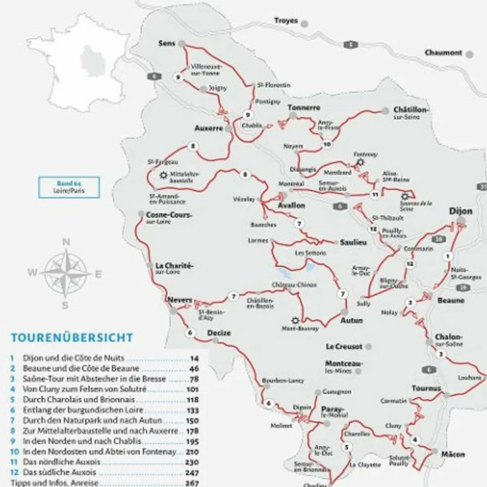 ENTDECKERTOUREN MIT DEM WOHNMOBIL BURGUND - Reiseführer