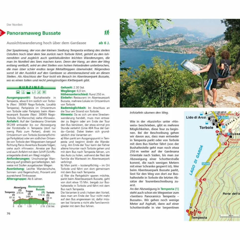 ERLEBNISURLAUB MIT KINDERN GARDASEE - Wanderführer