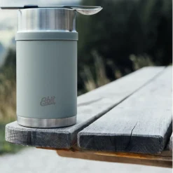 Esbit TITAN BESTECK-SET, 3 TEILIG, MIT SILIKON-MANSCHETTE - Campingbesteck