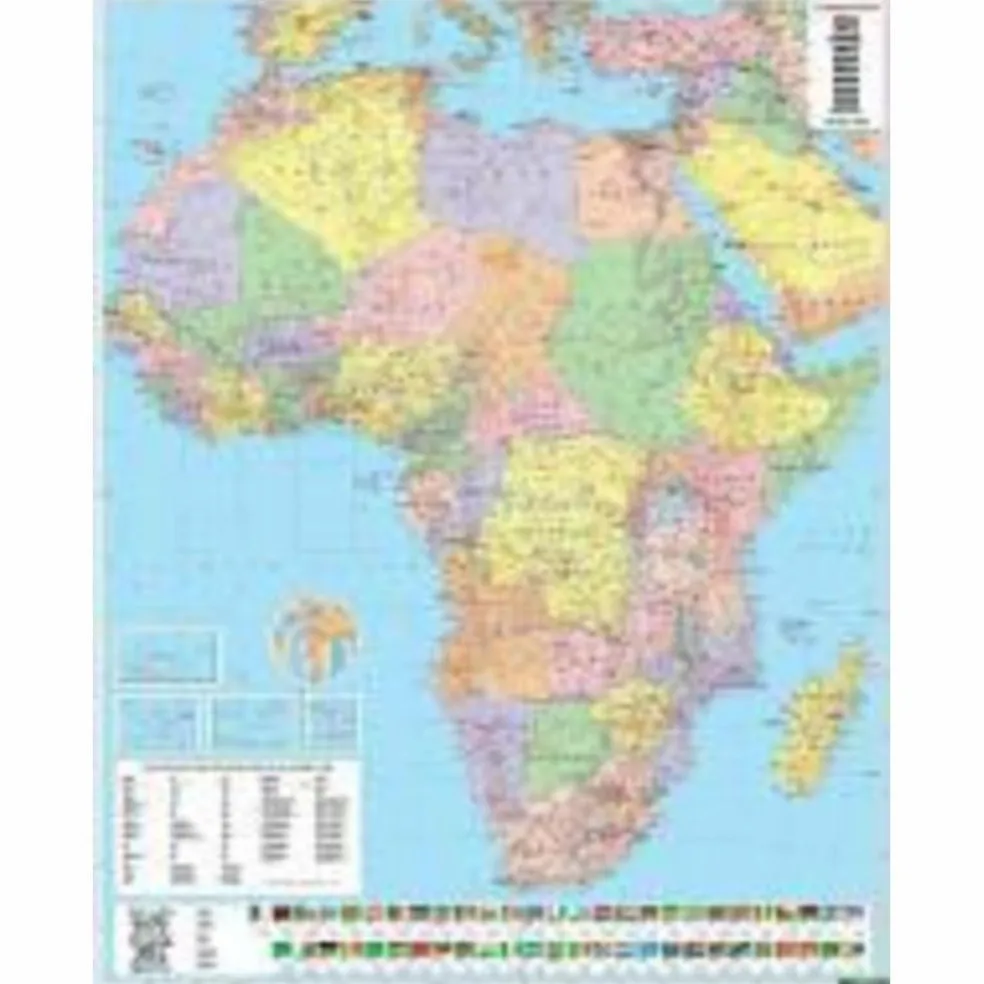 F+B AFRIKA PHYSISCH / POLITISCH - Straßenkarte