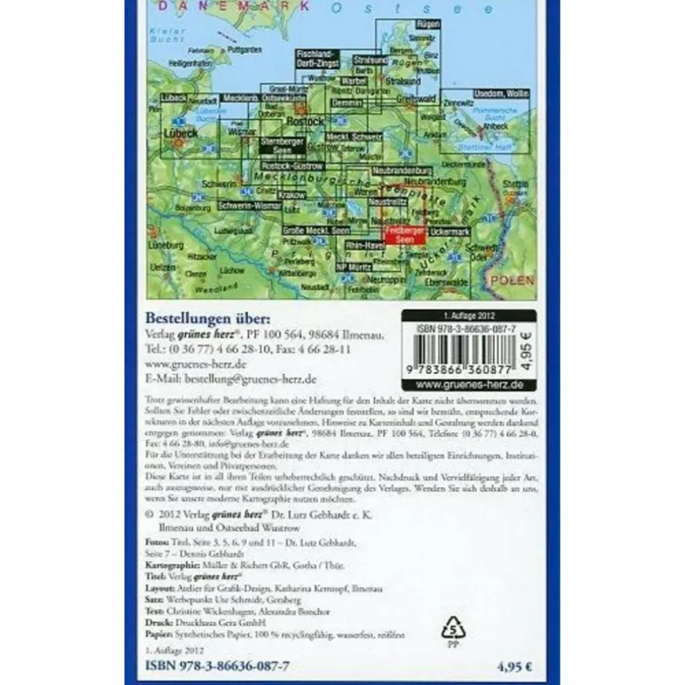 FELDBERGER SEENLANDSCHAFT POCKET FAHRRAD - Fahrradkarte