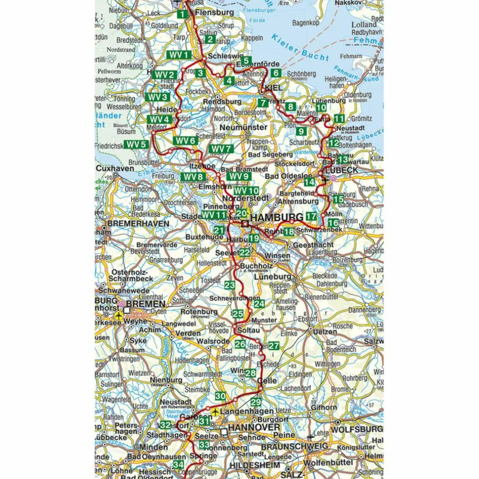 FERNWANDERWEG E1 DEUTSCHLAND NORD - Wanderführer