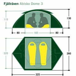 Fjällräven ABISKO DOME 3 - Kuppelzelt