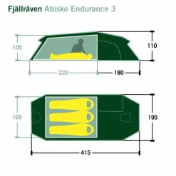 Fjällräven ABISKO ENDURANCE 3 - Tunnelzelt