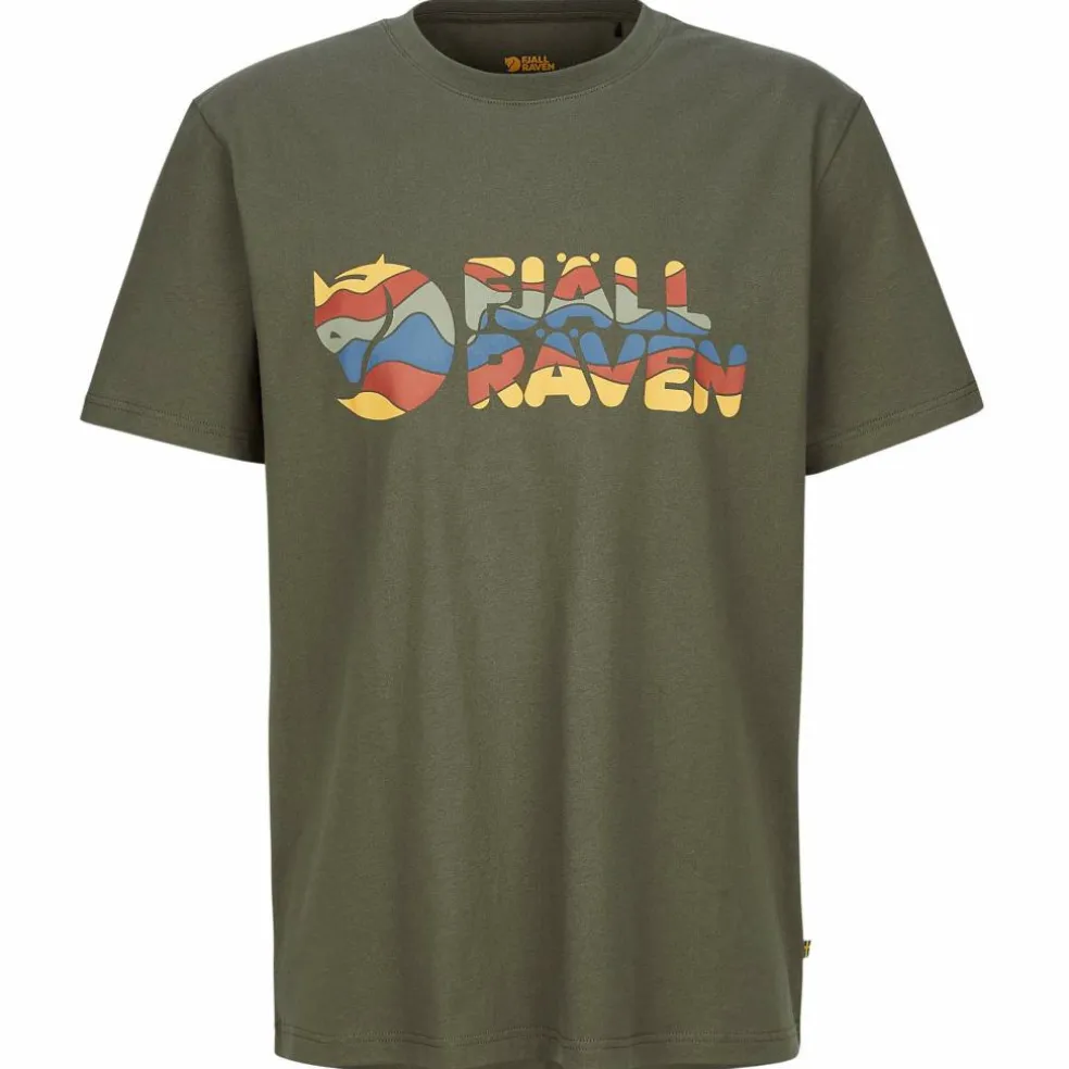 Fjällräven MULTICOLOR LOGO T-SHIRT M Herren - T-Shirt