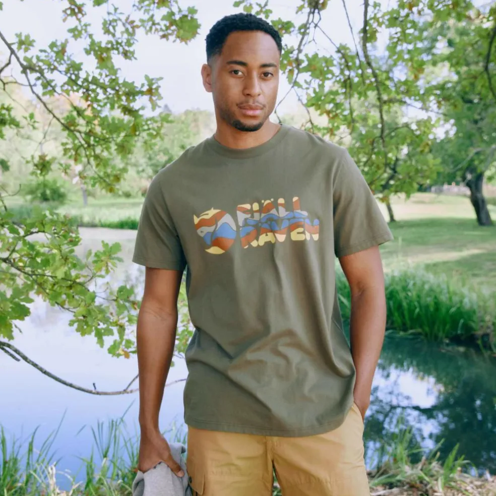 Fjällräven MULTICOLOR LOGO T-SHIRT M Herren - T-Shirt