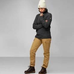 Fjällräven ÖVIK HALF ZIP KNIT W Damen - Wollpullover
