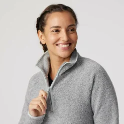 FRILUFTS REILA KNITTED FLEECE HALFZIP Damen - Wollpullover