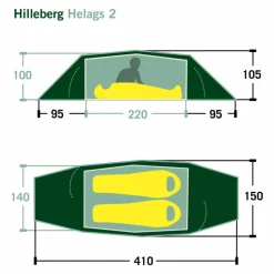 Hilleberg HELAGS 2 - Tunnelzelt