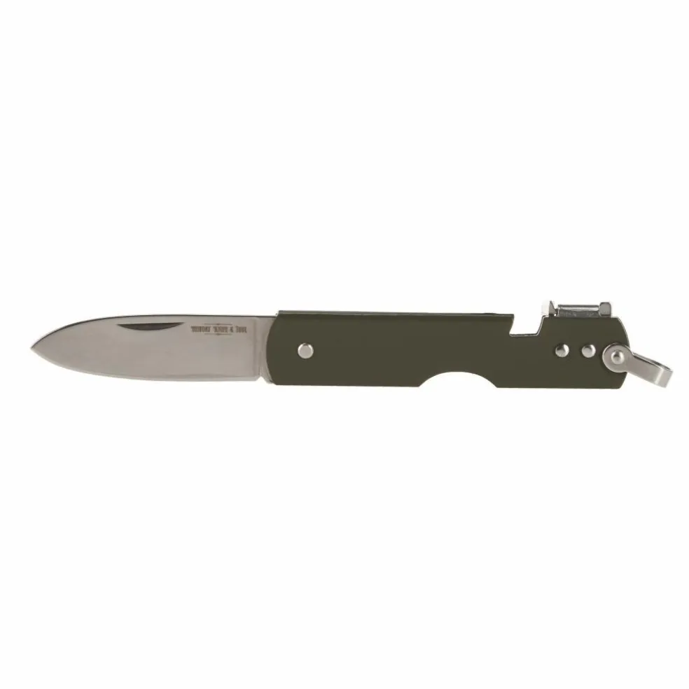 HISTORY KNIFE & TOOL JAPANESE ARMY PEN KNIFE CAN OPENER - Klappmesser