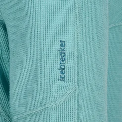 Icebreaker W MERINO BLEND 260 WAFFLE KNIT WANDER LS HALF ZIP Damen - Wollpullover
