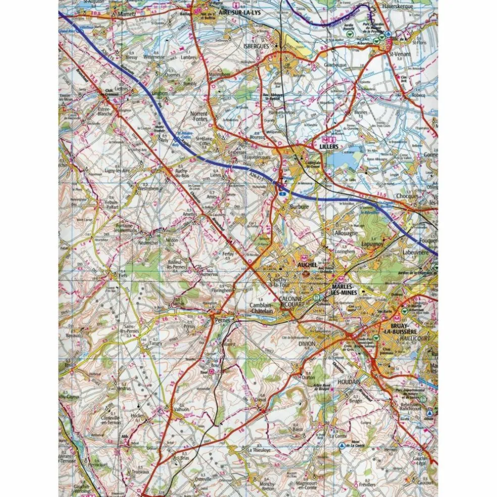 IGN 101 LILLE - CALAIS 1:100.000 - Karte