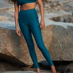 Inaska HIGH WAIST TIGHT CHILL PETROL Damen - Leggings
