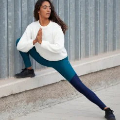 Inaska HIGH WAIST TIGHT  WILD BLUE-PETROL Damen - Leggings