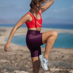 Inaska SHORT HIGH WAIST TIGHT  CHILL DARK BERRY Damen - Shorts