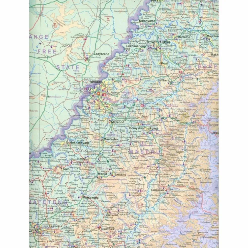 ITM SWAZILAND TRAVEL REFERENCE MAP - Karte
