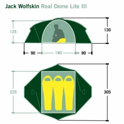 Jack Wolfskin REAL DOME LITE III - Kuppelzelt