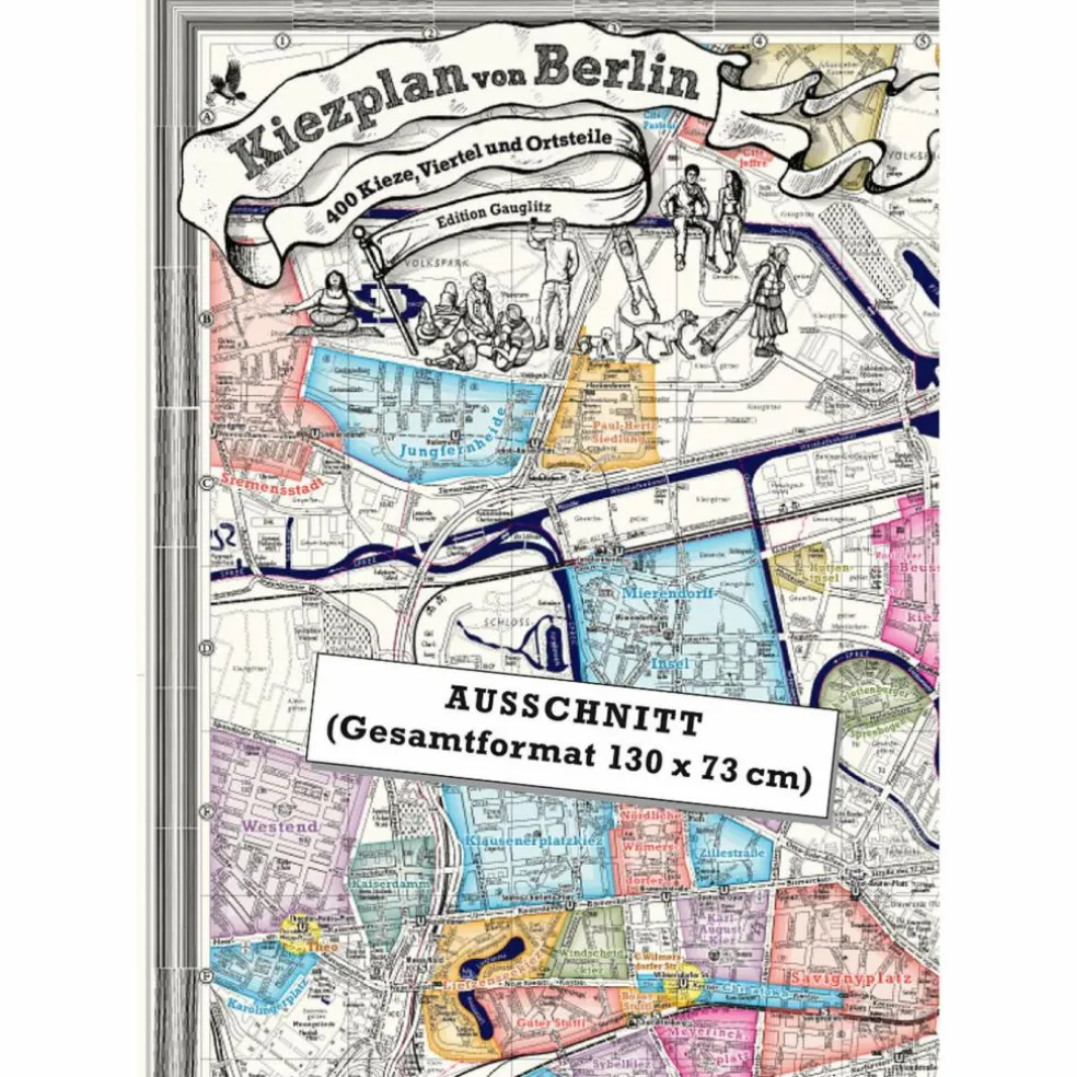 KIEZPLAN VON BERLIN - Karte