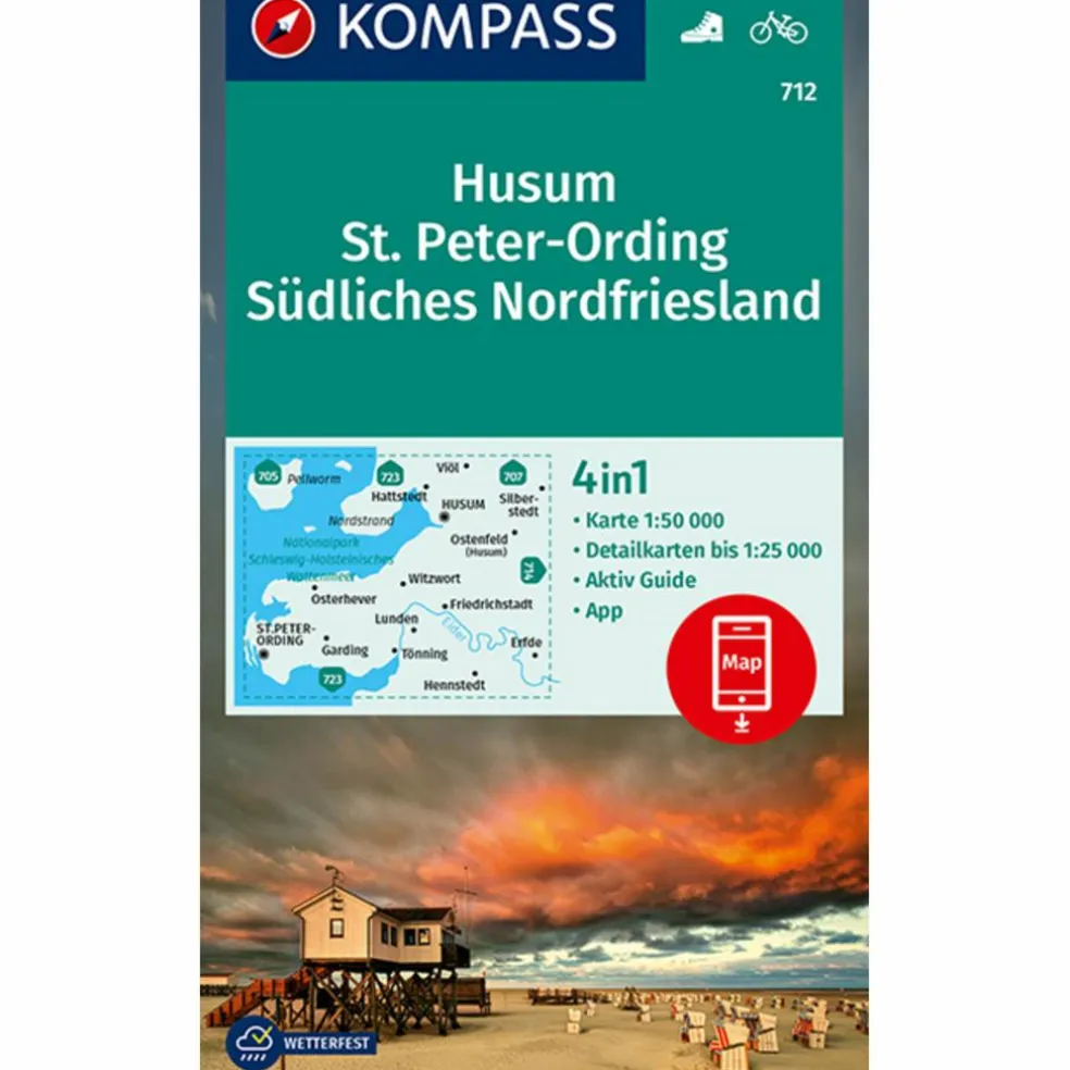 KOKA 712 HUSUM, ST. PETER-ORDING - Wanderkarte