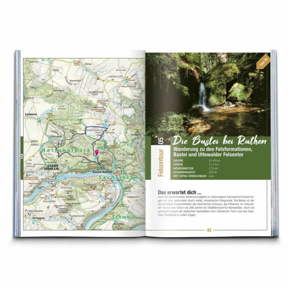 KOMPASS ENDLICH WALDLUFT - SÄCHSISCHE SCHWEIZ - Wanderführer