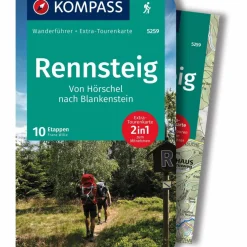 KOMPASS WANDERFÜHRER 5259 RENNSTEIG, 10 ETAPPEN