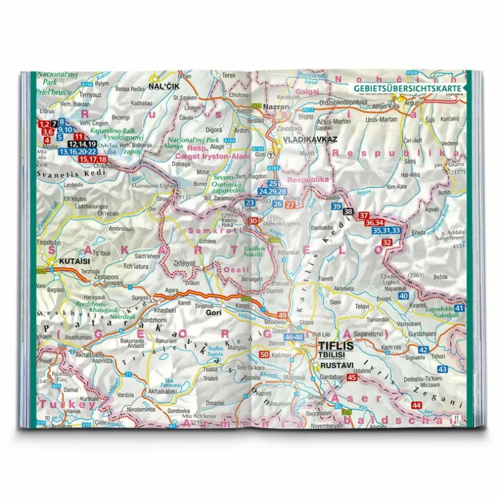 KOMPASS WANDERFÜHRER GEORGIEN, KAUKASUS, 50 TOUREN