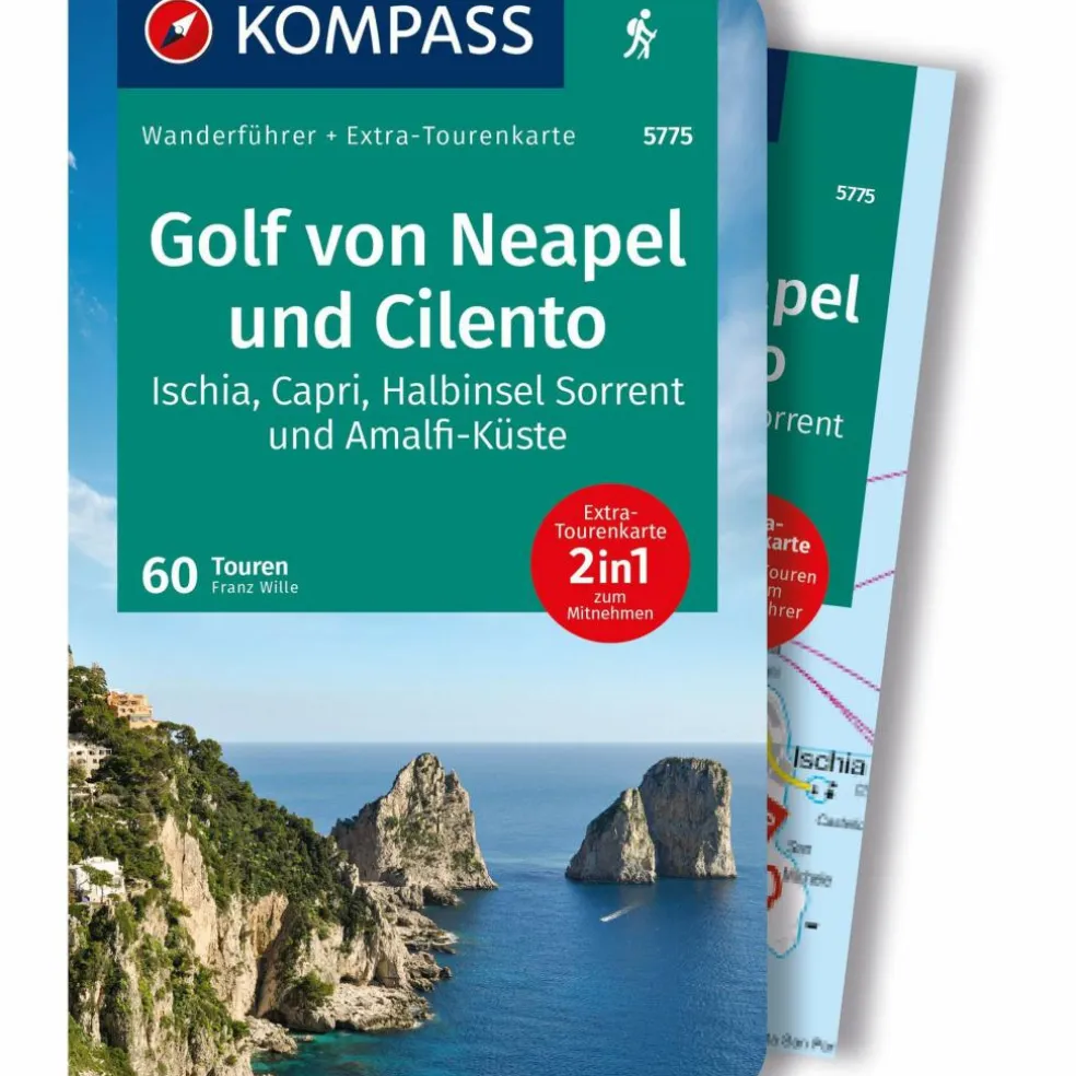 KOMPASS WANDERFÜHRER GOLF VON NEAPEL, ISCHIA, CAPRI