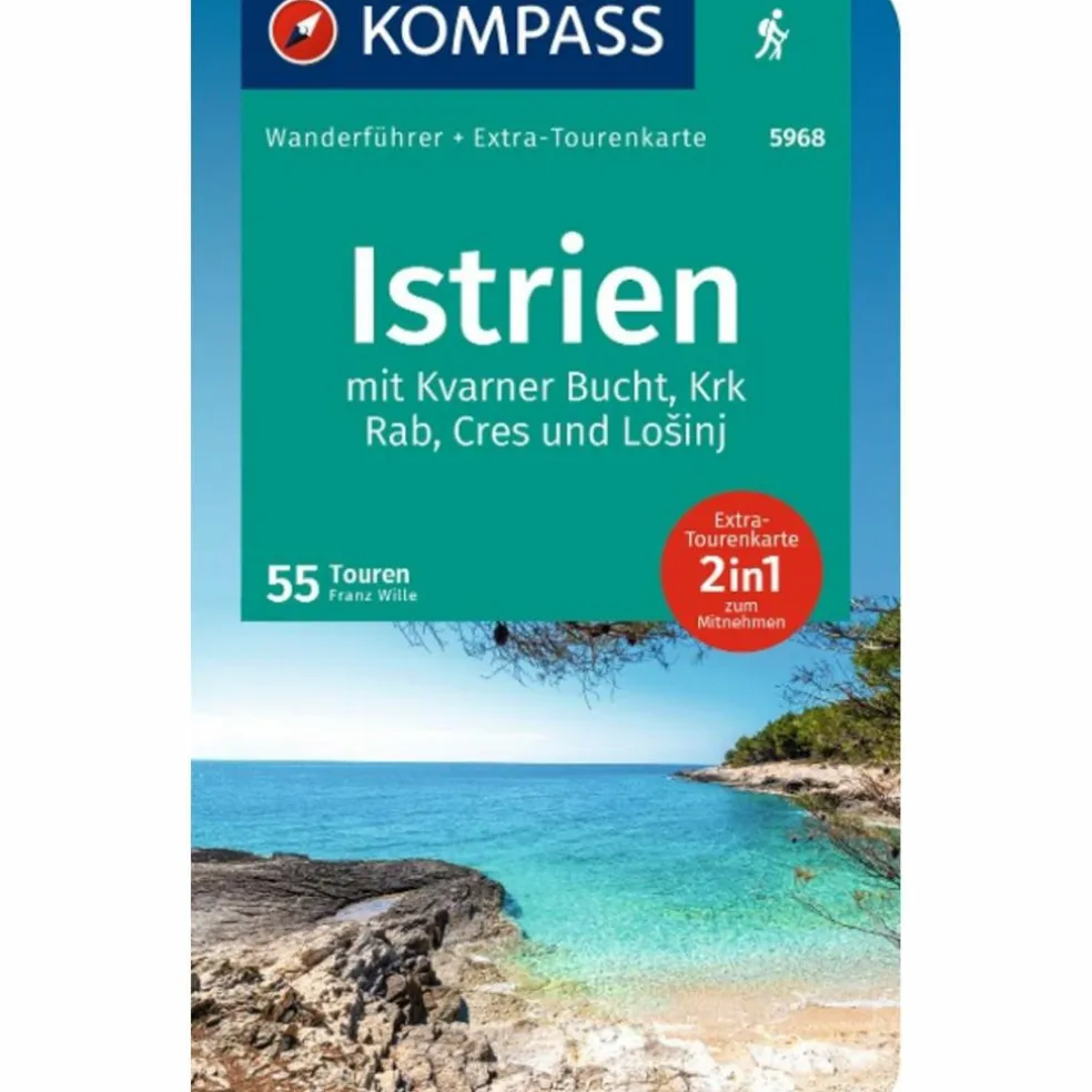KOMPASS WANDERFÜHRER ISTRIEN MIT KVARNER-BUCHT