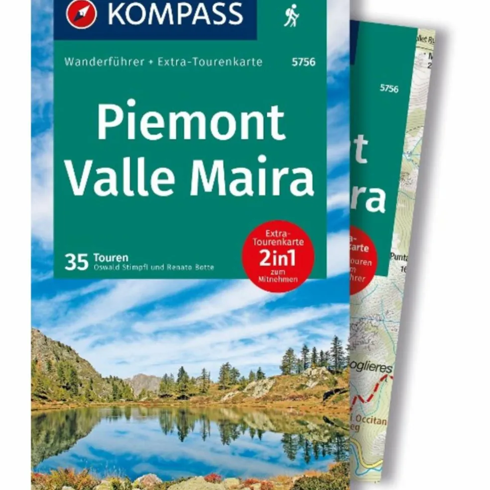 KOMPASS WANDERFÜHRER PIEMONT, VALLE MAIRA, 35 TOUREN