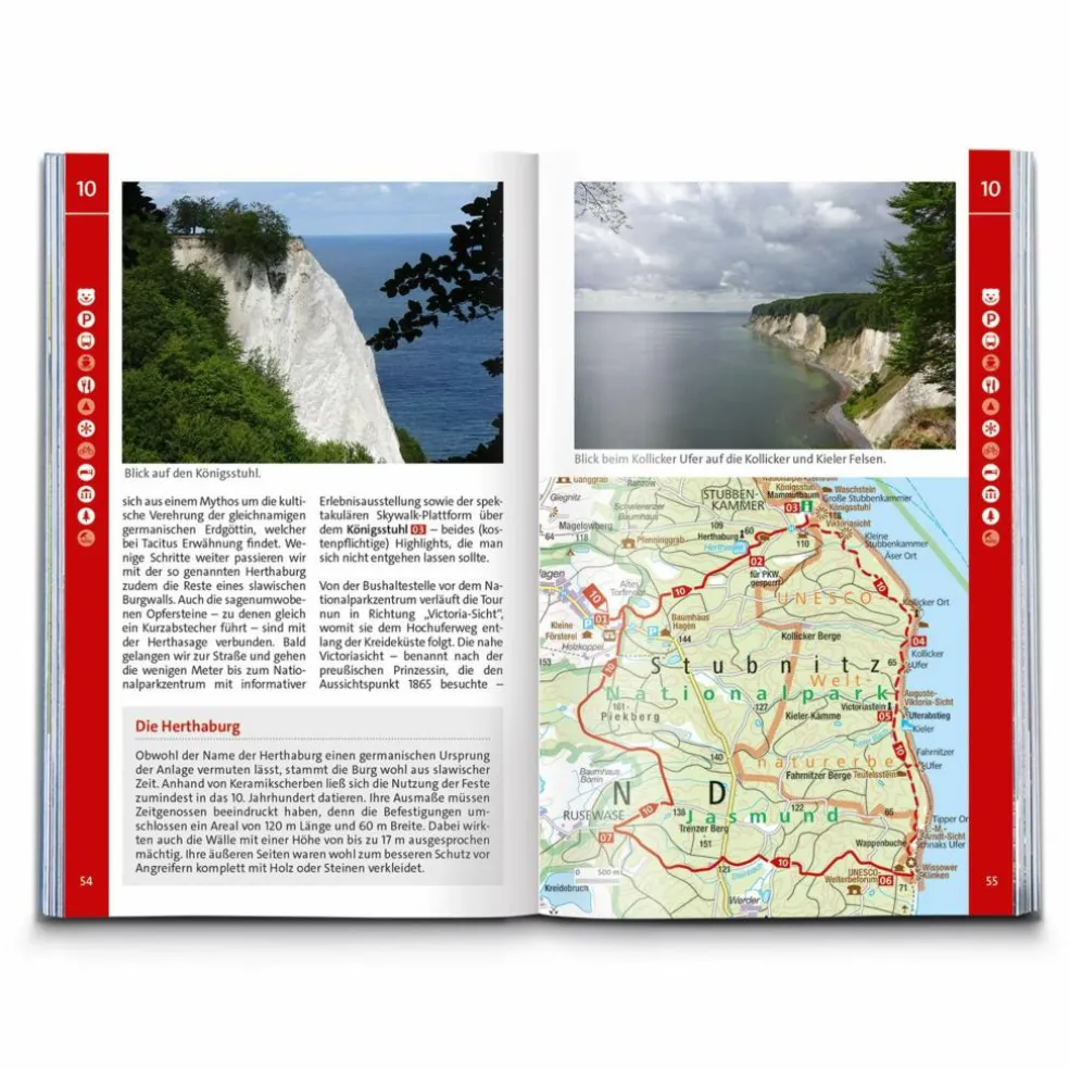 KOMPASS WANDERFÜHRER RÜGEN, MIT HIDDENSEE UND FISCHLAND-DARß