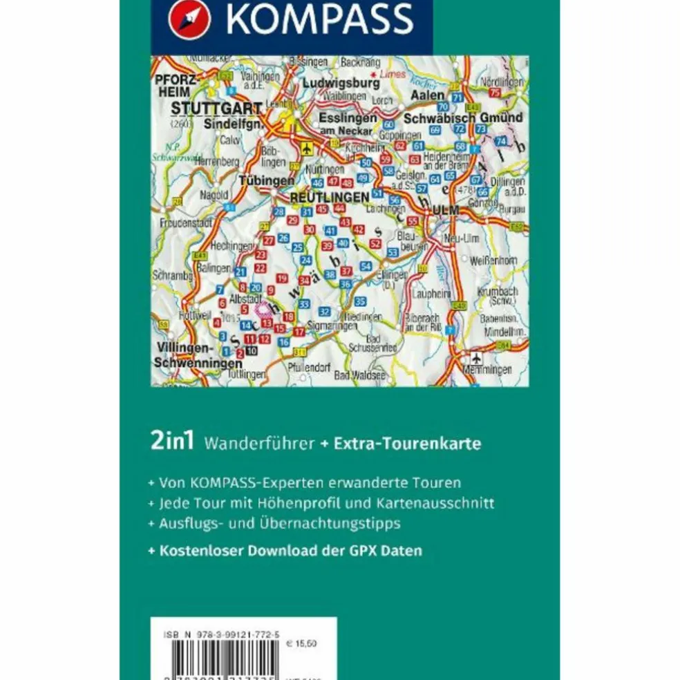 KOMPASS WANDERFÜHRER SCHWÄBISCHE ALB, 75 TOUREN