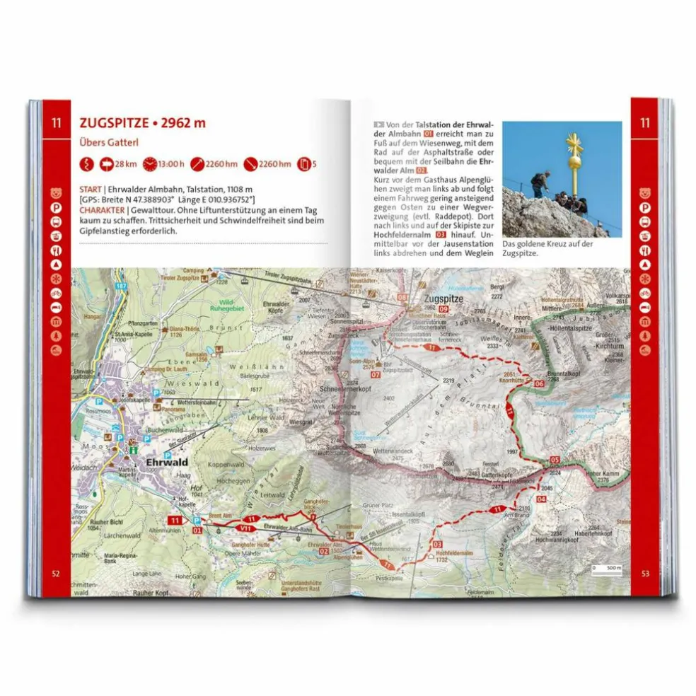 KOMPASS WANDERFÜHRER ZUGSPITZE, WERDENFELSER LAND, 60 TOUREN - Wanderführer