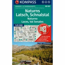 KOMPASS WANDERKARTE 051 NATURNS, LATSCH, SCHNALSTAL