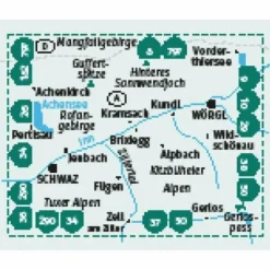 KOMPASS WANDERKARTE 28 VORDERES ZILLERTAL 1:50.000
